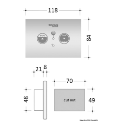 Tableau commande SFT pour WC électriques TECMA OSC-50.226.51 Tecma