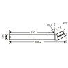 Extensión metálica Plug&Go para soporte de bastón empotrado - N°4 - comptoirnautique.com