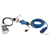 Electrical panel kit with black stainless steel Cruiser 16 A socket