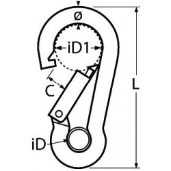 Moschettone a occhiello...