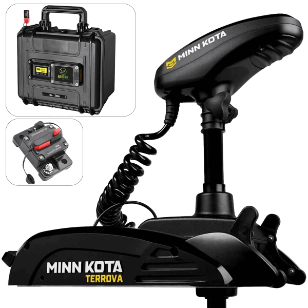 Pack moteur avant TERROVA 55 Lbs GPS + Valise BSR Eco 12V - N°1 - comptoirnautique.com