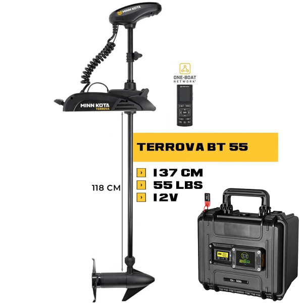 Pack moteur avant TERROVA 55 Lbs GPS + Valise BSR Eco 12V - N°2 - comptoirnautique.com