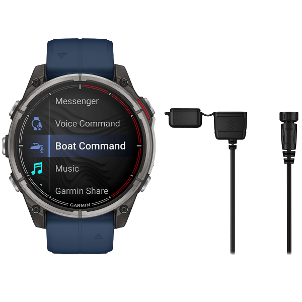 Montre connectée GPS Garmin Quatix 8 47 mm câble de rechargement et données - N°5 - comptoirnautique.com