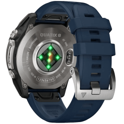 Capteurs montre connectée GPS Garmin Quatix 8 47 mm de dos