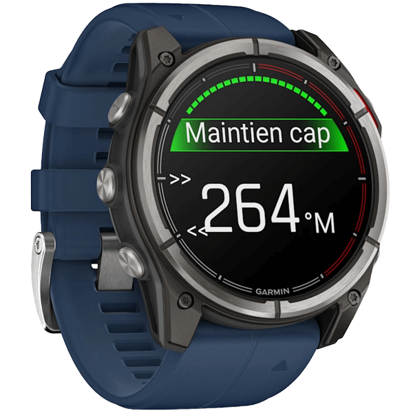 Montre connectée Garmin Quatix 8 51 mm maintien de cap - N°20 - comptoirnautique.com