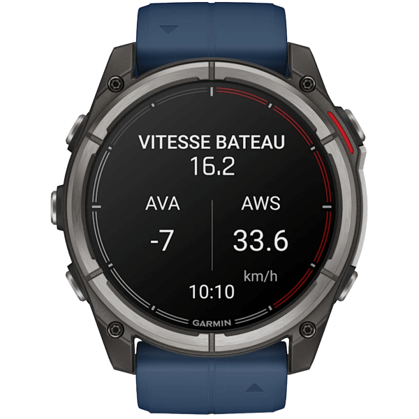 Montre connectée Garmin Quatix 8 51 mm données du bateau - N°24 - comptoirnautique.com