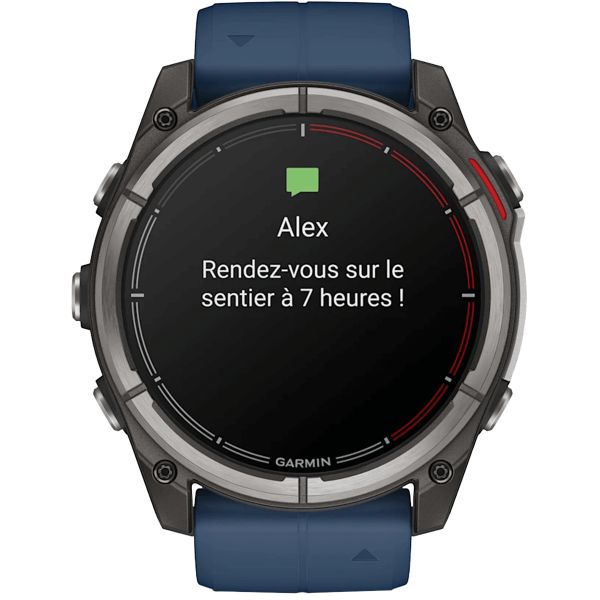 Montre connectée Garmin Quatix 8 51 mm messages et appels avec micro intégré - N°25 - comptoirnautique.com