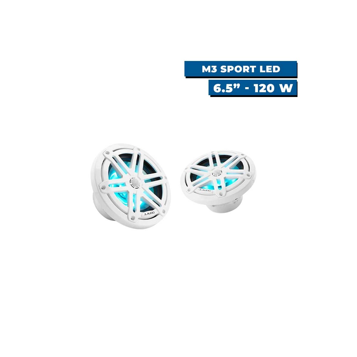 Haut-parleurs M3 Sport avec LED 6.5" - 120w blanc
