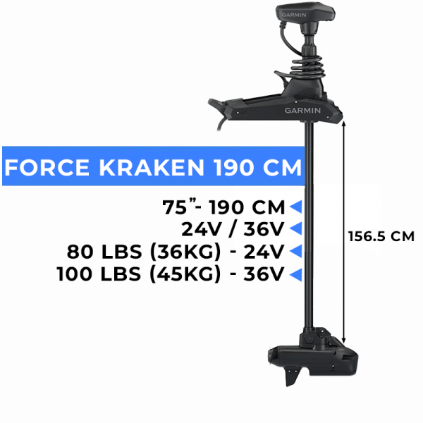 010-02573-10 - Moteur avant Garmin Force Kraken 75" (190 cm) pour 24.94 kg - N°4 - comptoirnautique.com