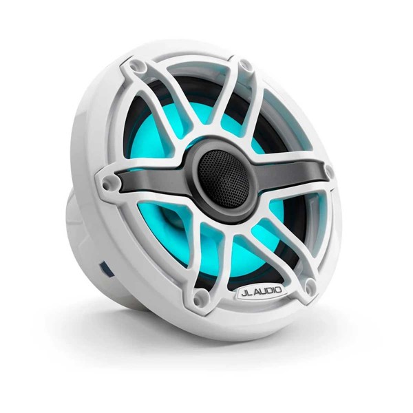 Haut-parleurs marine M6 Sport blanc avec LED - N°16 - comptoirnautique.com