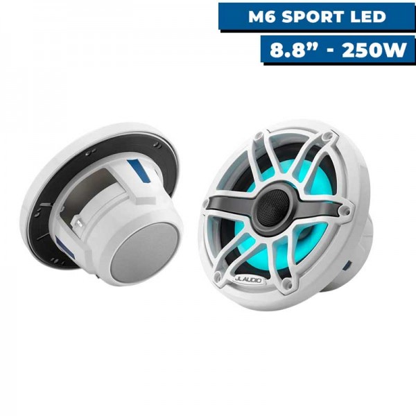 Altifalantes marítimos M6 JL Audio com LED - 6,5 - N°12 - comptoirnautique.com