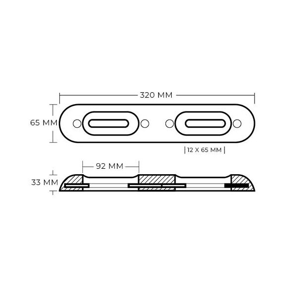 Anodo imbullonato in alluminio - N°2 - comptoirnautique.com