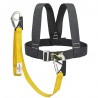 Harnais de sécurité, simple réglage avec longe 2 mousquetons