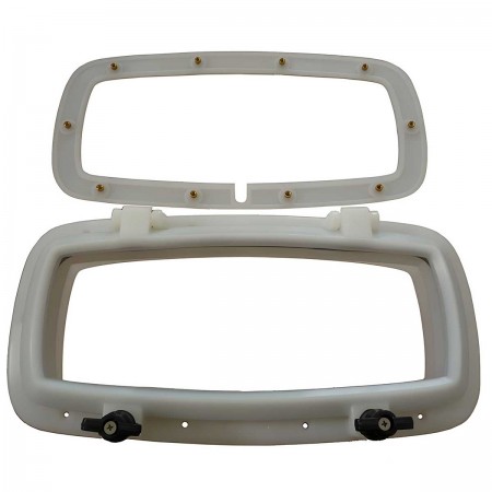 Hublot rectangulaire en nylon 320 x 120 mm