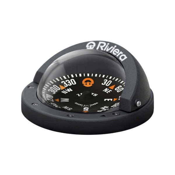 Compas 3" RIVIERA Zenith SLIM noir, rose noir flat  - N°1 - comptoirnautique.com