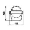 RIVIERA Stella 2"1/2 white compass with stand, white rose - N°2 - comptoirnautique.com