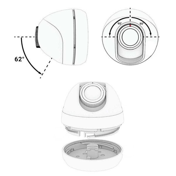 Caméra marine à montage plat pont GC 245 - N°15 - comptoirnautique.com