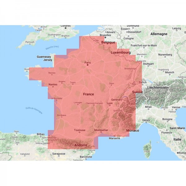 Navionics+ carta REGULAR - zona EUROPA CENTRALE - N°7 - comptoirnautique.com