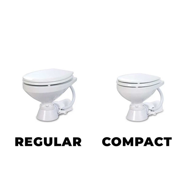 Classic 12V electric toilet - Compact bowl - N°22 - comptoirnautique.com