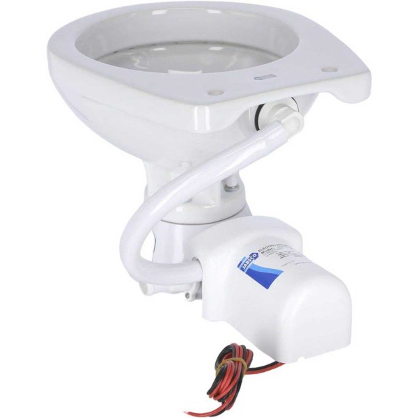 Classic 12V electric toilet - Compact bowl - N°6 - comptoirnautique.com