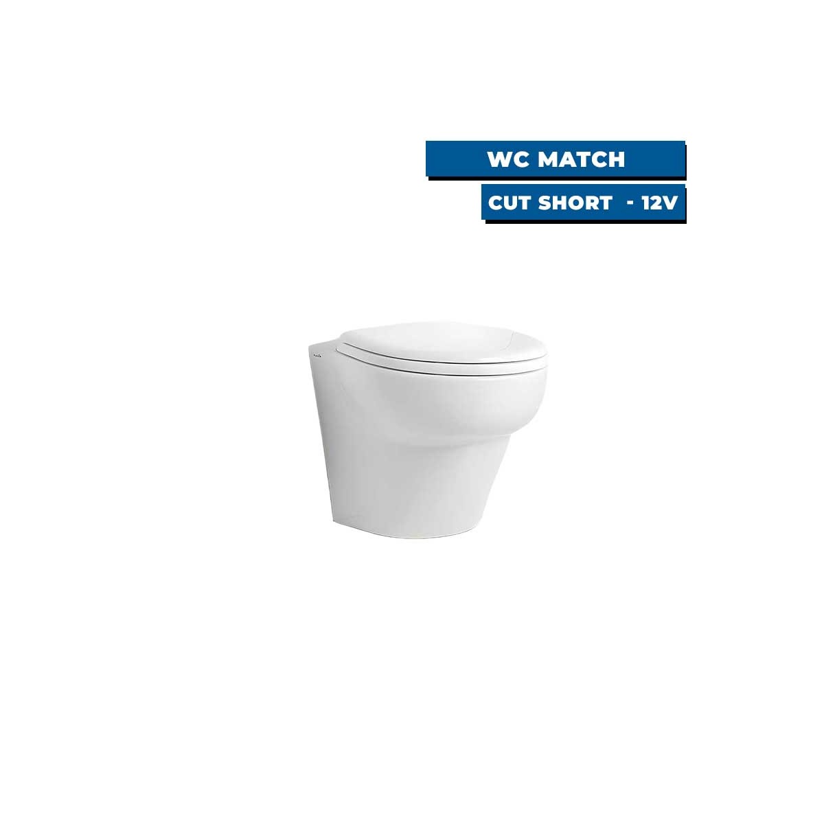 WC à broyeur MATCH cut SHORT 12v