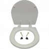 Seat, lid & hinge, compact bowl