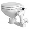 Toilette manuale compatta con sedile in legno