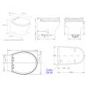 WC électrique Silence Plus 2G Short dimensions - N°6 - comptoirnautique.com