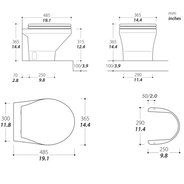 Compass electric toilet - N°3 - comptoirnautique.com