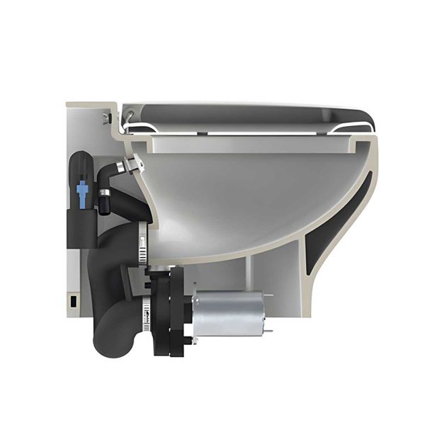 TECMA Elegance 2G WC eléctrico de suelo corto 12V - N°5 - comptoirnautique.com