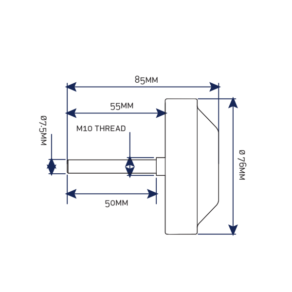 Bavaria freno timone in composito - ruota Commodore - N°6 - comptoirnautique.com