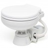 Space Saver electric toilet with white plastic seat