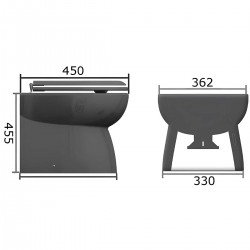 Luxury High electric toilet