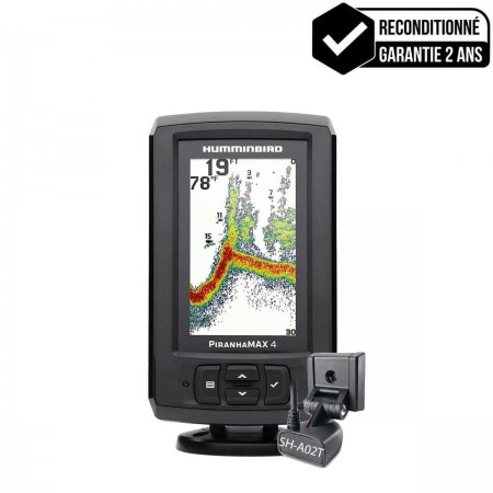 Sondeur Piranha Max4 + sonde tableau arrière - Reconditionné