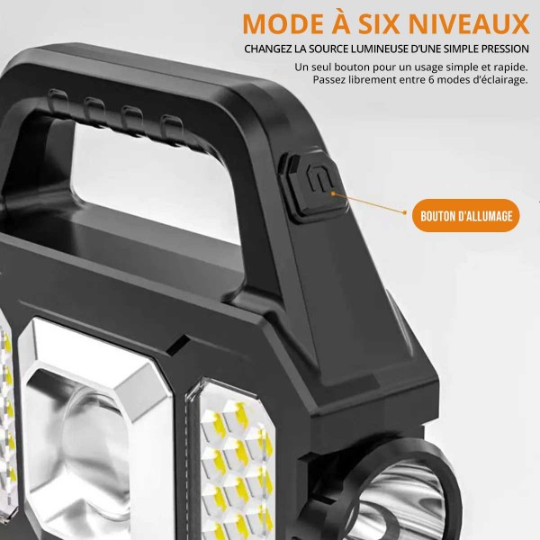 Solar-powered projector flashlight - N°2 - comptoirnautique.com
