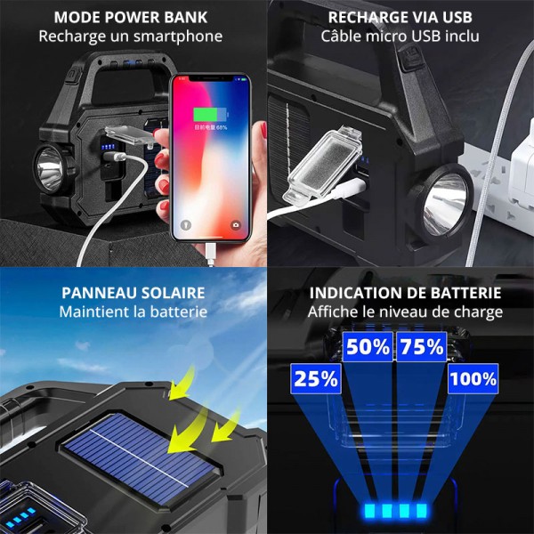 Torcia per proiettore a energia solare - N°7 - comptoirnautique.com