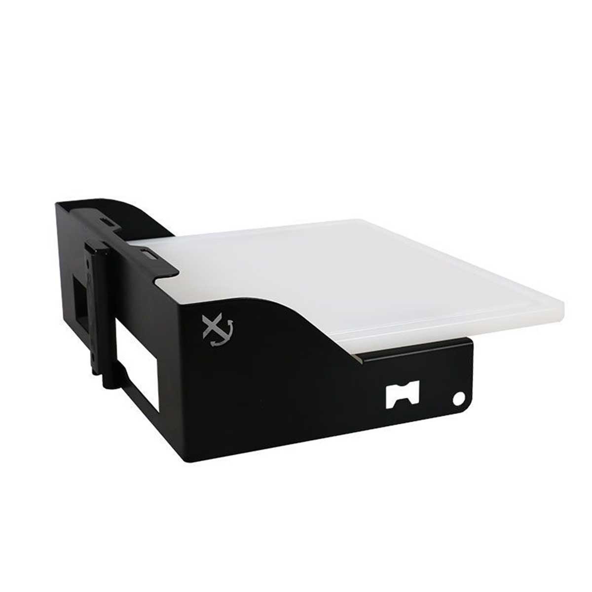 Planche à découper sur glissière noir