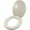 Abattant + couvercle ivoire pour WC 500+