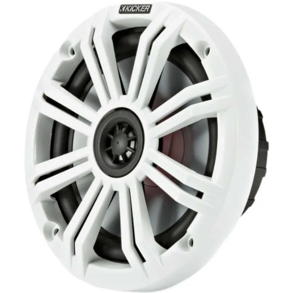 2 altifalantes de 6,5'' com grelhas brancas e pretas - LED - N°8 - comptoirnautique.com