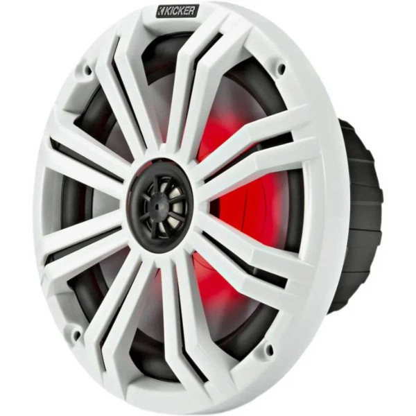 2 altoparlanti-altoparlanti da 6,5'' con griglia bianca e nera - LED - N°11 - comptoirnautique.com