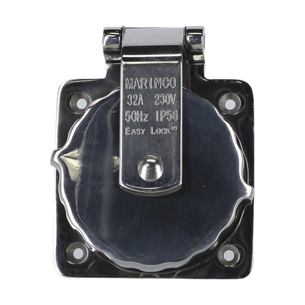 32A/230V waterproof plug - stainless steel - N°3 - comptoirnautique.com