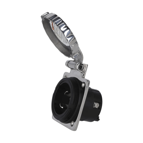 Enchufe estanco 32A/230V - acero inoxidable - N°5 - comptoirnautique.com