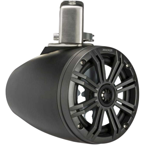 2 altavoces cono 6,5'' - KMTC 65W LED - Negro - Montaje en barra - N°11 - comptoirnautique.com