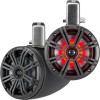 2 altavoces cono 6,5'' - KMTC 65W LED - Negro - Montaje en barra - N°5 - comptoirnautique.com