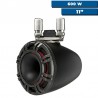 2 Lautsprecher mit 6.5''-Konus - KMTC 65W LED - Schwarz - Stangenmontage