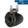 2 Lautsprecher mit 6.5''-Konus - KMTC 65W LED - Schwarz - Stangenmontage - N°1 - comptoirnautique.com