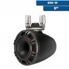 2 Lautsprecher mit 6.5''-Konus - KMTC 65W LED - Schwarz - Stangenmontage