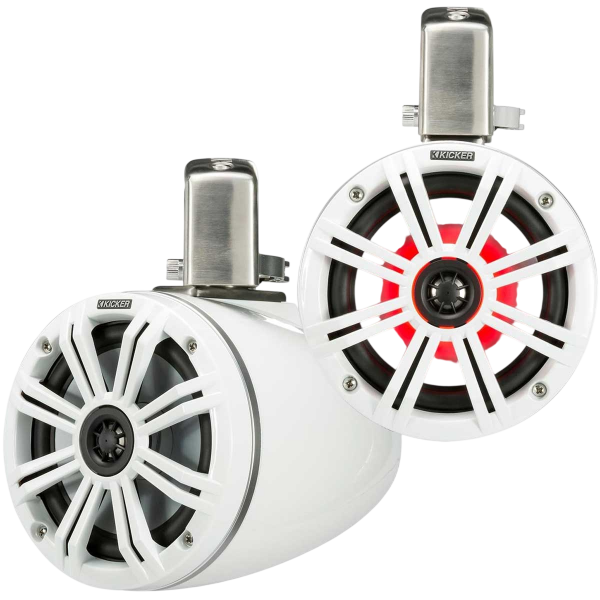 2 altifalantes 6,5'' cone - KMTC 65W LED - Preto - Montagem em barra - N°24 - comptoirnautique.com