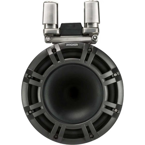 2 Lautsprecher mit 6.5''-Konus - KMTC 65W LED - Schwarz - Stangenmontage - N°38 - comptoirnautique.com