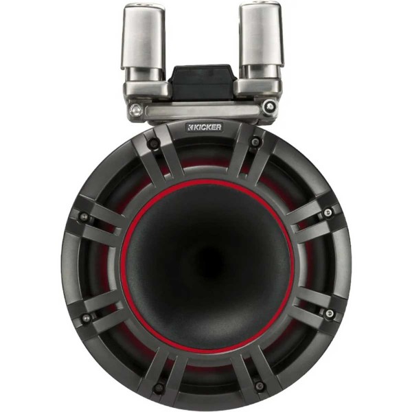 2 Lautsprecher mit 6.5''-Konus - KMTC 65W LED - Schwarz - Stangenmontage - N°39 - comptoirnautique.com